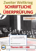 Vorschau - Test - Test schriftliche Überprüfung Zweiter Weltkrieg AB1-6 - Deckblatt