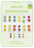 Vorschau - Fördermaterial/Inklusion - Klettmappen: Optische Differenzierung - Deckblatt