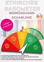 Vorschau - Fördermaterial/Inklusion - Ethisches Barometer - Begründungsschablone für den Ethikunterricht - Deckblatt