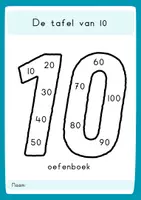 Voorbeeld - Tafelboek: De tafel van 10 - Voorblad