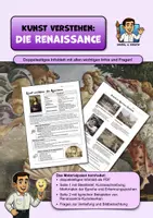 Vorschau - Arbeitsblätter - Kunst verstehen Die Renaissance - zweiseitiges Infoblatt zur Kunstepoche - Deckblatt