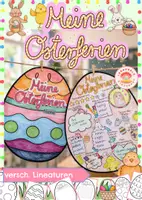 Vorschau - Arbeitsblätter - Osterferienreflexion Ei & Hase Osterferien-Rückblick - Seite 1