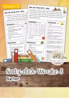 Vorschau - Arbeitsblätter - Satz der Woche 8_Klasse 8-10 - Deckblatt