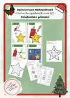 Vorschau - Mal- und Bastelvorlagen - Bastelvorlage Fensterbilder im Advent - Deckblatt