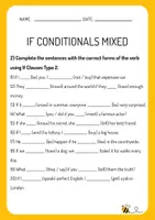 Vorschau - Arbeitsblätter - If Conditionals Mixed- Grammar Practice - Seite 2