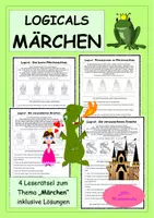Vorschau - Stundenentwürfe - Märchen-Logicals: Märchenhafte Rätsel zum Ausmalen - Deckblatt