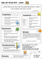 Vorschau - Arbeitsblätter - Satz der Woche 12_Klasse 8-10: Lehrer - Seite 3
