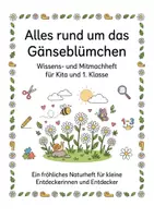 Vorschau - Stationenlernen - Alles rund um das Gänseblümchen– Wissens- & Mitmachheft für Kita & 1. Klasse - Deckblatt