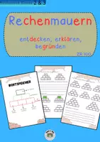 Vorschau - Stationenlernen - Rechenmauern nach QuaMath - Deckblatt
