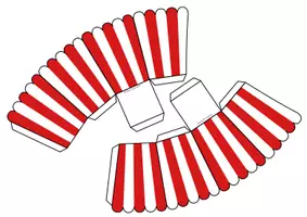Vorschau - Mal- und Bastelvorlagen - Popcorn-Schachtel (Vorlage zum Basteln) - Seite 2