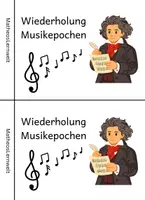 Vorschau - Arbeitsblätter - Musikepochen (Wiederholung) - Deckblatt
