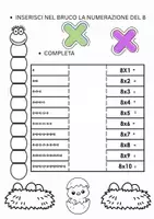 anteprima - Esercizi - TABELLINA DEL 8 - Pagina 1
