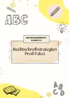 Vorschau - Arbeitsblätter - Rechtschreibstrategien Profi Paket - Deckblatt