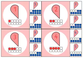 Vorschau - Fördermaterial/Inklusion - Verliebte Zahlen - Klammerkarten Differenziert. Förderschwerpunkt Geistige Entwicklung - Seite 2