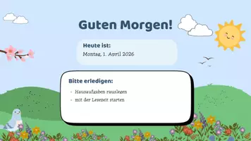 Vorschau - Präsentationen/Tafelbilder - Frühling Präsentation / bearbeitbare Folienvorlagen - Seite 2