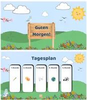 Vorschau - Präsentationen/Tafelbilder - Frühling Präsentation / bearbeitbare Folienvorlagen - Deckblatt
