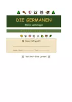 Vorschau - Arbeitsblätter - Die Germanen Lernmappe - Seite 1