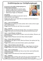 Vorschau - Mal- und Bastelvorlagen - Die Schöpfungsgeschichte – Schöpfungskugel für den Religionsunterricht zum Erzählen & basteln) - Seite 3