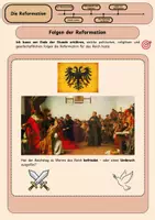 Vorschau - Stundenentwürfe - Folgen der Reformation - Abschlussstunde mit Folgenkarten & Ausblick - Seite 1