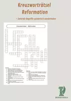 Vorschau - Arbeitsblätter - Kreuzworträtsel Reformation – Zentrale Begriffe spielerisch wiederholen - Deckblatt
