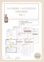 Vorschau - Arbeitsblätter - Lerntheke - Satzreihe/Satzgefüge (Haupt-Nebensätze) Deutsch - Deckblatt