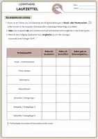Vorschau - Arbeitsblätter - Lerntheke - Satzreihe/Satzgefüge (Haupt-Nebensätze) Deutsch - Seite 1