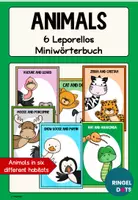 Vorschau - Merkblätter - Animals: 6 Leporellos (Miniwörterbuch, Bildwörterbuch) - Deckblatt
