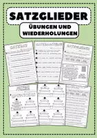 Vorschau - Arbeitsblätter - SATZGLIEDER Übungen und Wiederholungen, Arbeitsblätter - Deckblatt