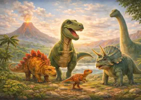 Vorschau - Bildkarten - Kamishibai Dinosaurier Geschichte | 6 Bildkarten Kita | Dino Lernplakat Kinder | Vorschule Storytelling Set | Dinosaurier Projekt Kindergarten - Seite 2