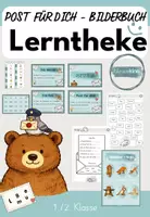 Vorschau - Arbeitsblätter - Lerntheke: Post für dich Bilderbuch (Klasse 1/2) - Deckblatt