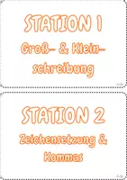 Vorschau - Stationenlernen - Texte überarbeiten | Stationenlernen | 6 Stationen inkl. Zusatzstation | Rechtschreibung, Kommas, Satzbau & Inhalt | Deutsch | Klasse 7 und 8 - Seite 1