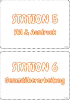 Vorschau - Stationenlernen - Texte überarbeiten | Stationenlernen | 6 Stationen inkl. Zusatzstation | Rechtschreibung, Kommas, Satzbau & Inhalt | Deutsch | Klasse 7 und 8 - Seite 3