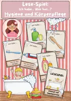 Vorschau - Spiele - Lese-Spiel: Hygiene und Körperpflege (Ich habe - wer hat?) - Deckblatt