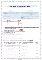 Vorschau - Arbeitsblätter - Past Simple vs Past Perfect Simple - Deckblatt
