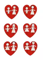 anteprima - Materiale per pittura e bricolage - Cuore ciondolo - Pagina di copertina