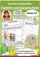 Vorschau - Stundenentwürfe - Unterrichtsreihe: Hygiene und Körperpflege, Klasse 1+2 - Deckblatt