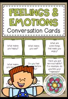 Vorschau - Stationenlernen - Feelings and Emotions - Conversation Cards - Deckblatt