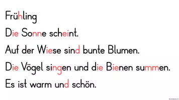 Vorschau - Arbeitsblätter - Diktat zum Frühling Klasse 1-2 mit Diktatvorbereitung - Seite 3