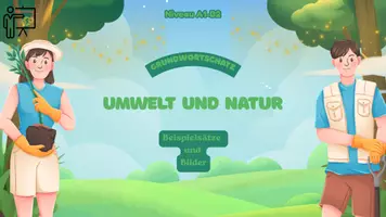 Vorschau - Präsentationen/Tafelbilder - Umwelt und Natur A1-B2 - Deckblatt