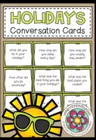 Vorschau - Stationenlernen - Holidays - Conversation Cards - Deckblatt