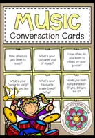 Vorschau - Stationenlernen - Music - Conversation Cards - Deckblatt
