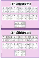 Vorschau - Aufgabenkarten - Deutsch: Geheimschrift - Buchstabencode (Schreiben und Lesen) - Seite 3