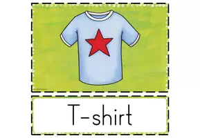 Vorschau - Bildkarten - Flashcards - "clothes" - Seite 1