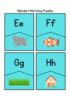 Προεπισκόπηση - Flashcards - Το αγγλικό αλφάβητο σε παζλ - Σελίδα 1