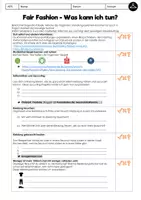 Vorschau - Arbeitsblätter - Fair Fashion: Was kann ich tun? - Deckblatt