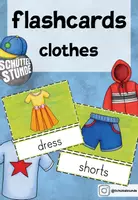Vorschau - Bildkarten - Flashcards - "clothes" - Deckblatt