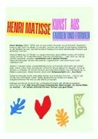 Vorschau - Arbeitsblätter - EINFACH KUNST: Matisse Portraits gestalten – Scherenschnitt / Cut-Outs | Schritt für Schritt - Seite 1