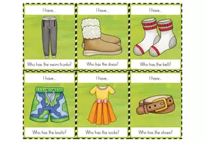 Vorschau - Bildkarten - I have... who has...? - "clothes" - Seite 3