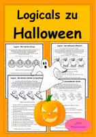 Vorschau - Stundenentwürfe - Logicals zu Halloween - Gruselige Logikrätsel - Leserätsel im Deutschuntericht - Deckblatt