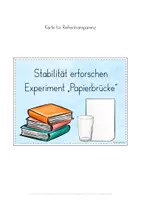 Vorschau - Arbeitsblätter - Experimentieren Experiment Papierbrücke Stabilität - Seite 3